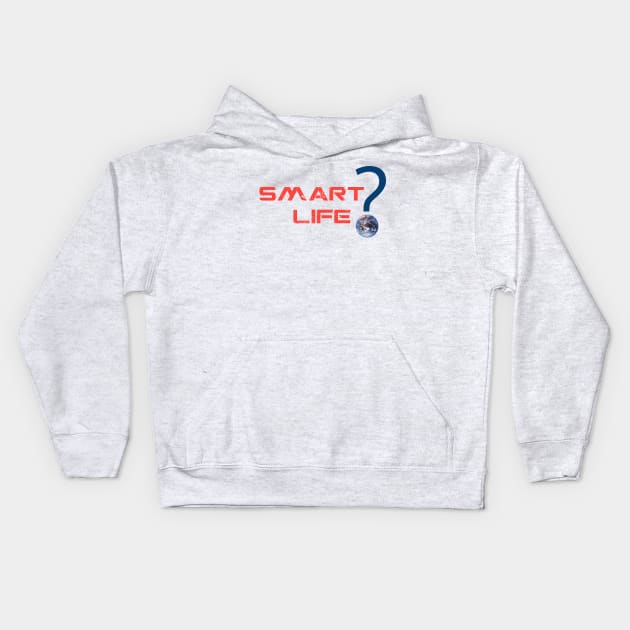 SMART LIFE (blue) Kids Hoodie by Utopic Slaps